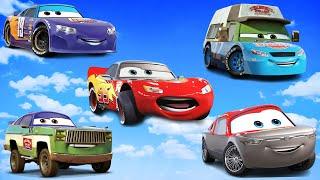 Wrong Head Disney Pixar Cars Lightning Mcqueen, Sterling, Roscoe, Bobby Swift, Cal Weathers