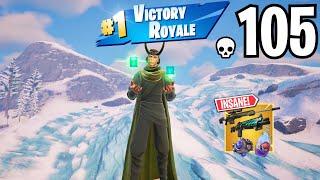 105 Elimination LOKI Solo vs Squads WINS Full Gameplay (NEW FORTNITE CHAPTER 5 SEASON 2)!