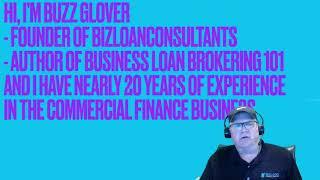 Intro Video For August 2020 Mini Course "How To Start A Commercial Finance Business"