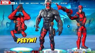 DEADPOOL (Pen & Ink) doing Built In Emotes and Funny Dances Fortnite シ