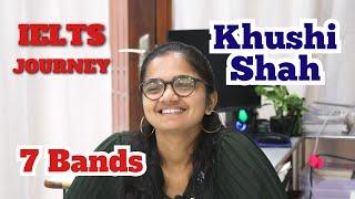 Khushi Shah | 7 Bands | Gujarati Medium Myth | IELTS Journey | IELTS Valsad | Utkarsh Gahlot |