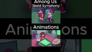 FNF Among Us Skeld Symphony ANIMATIONS ||#shorts #short #amongus