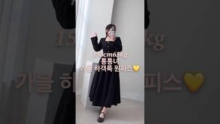 통통녀 가을 원피스 입어보기 #빅사이즈코디#하객룩