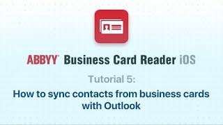 ABBYY Business Card Reader (ABBYY BCR) - How to sync business cards with Outlook