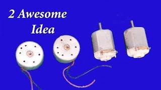 2 Awesome ideas with DC Motor |  Useful Life Hacks