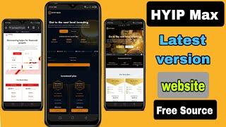 How To Make Complete HYIP Investment Website ll Hyip Max primium Source Code Download ll Free