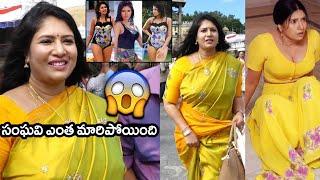 సంఘవి: Actress Sanghavi With Her Husaband and Daughter Visits Tirumala | Tupaki Culture