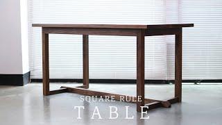 SQUARERULE FURNITURE - Making a  Simple Designed Table - Double joint