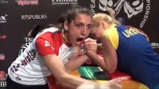 Arm wrestling Female Russia vs Ukraine