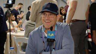 Harbaugh On Herbert With Williams, Free Agency, & Draft | LA Chargers