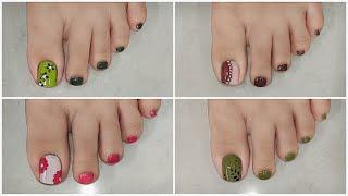 Easiest foot nail art for beginners| Nail designs for summers| Nail Delights 