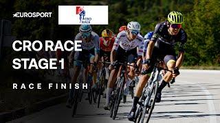 CLOSE FINISH ‍ | CRO Race Stage 1 Final Kilometres | Eurosport Cycling