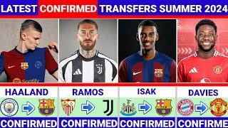 LATEST CONFIRMED TRANSFERS NEWS AND RUMORS TRANSFERS 2024 HAALAND,️RAMOS ,️ISAK ,️DAVIES