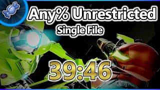 [World Record] 39:46 - Any% Unrestricted Single File - Metroid Dread