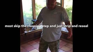 The Importance Of Cleaning Saltillo Tile After Stripping | Terracotta Tile Restoration & Maintenance