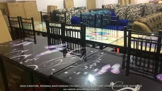 BEST IMPORTED LOW COST DINING TABLE SET DESIGN 2020 | EDEN FURNITURE SHOWROOM | PAMMAM | MARTHANDAM