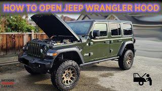 HOW TO OPEN A JEEP WRANGLER HOOD (QUICK GUIDE)