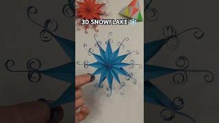 HOW TO MAKE 3D SNOWFLAKE TUTORIAL INCL ART | CHRISTMAS TREE TOY