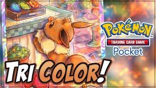 TRI-COLOR EEVEE is AMAZING! | Pokemon TCG Pocket