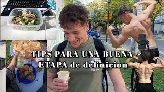 5 TIPS Para una Buena ETAPA de DEFINICION - GYMVlog