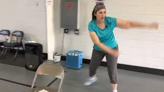 Virtual active adult fitness class with Missy