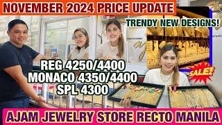 PRICELIST NG GOLD SA C.M RECTO "AJAM JEWELRY STORE" Trendy & Affordable 100% LEGIT *MUST WATCH* 2024