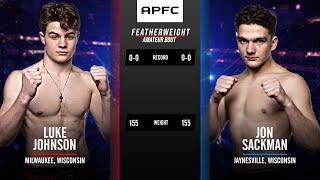 APFC 3: JON SACKMAN vs LUKE JOHNSON | INCREDIBLE #MMA DEBUT FIGHT