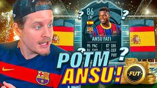 INSANE POTM SBC?! 86 POTM ANSU FATI PLAYER REVIEW! FIFA 21 Ultimate Team