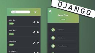 Django Contacts List App