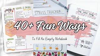 40+ Empty Notebook Ideas | Aestthetic Notebook Ideas