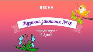 Музичне заняття №18 ВЕСНА середня група