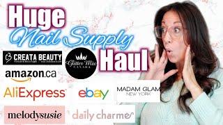 HUGE NAIL SUPPLY HAUL | Collab with Talia from Talias Nail Studio | so many fun nail goodies