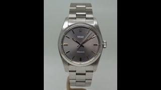 1984 Rolex Oyster Precision manual wind men's vintage watch with rarer grey dial.  Reference 6426