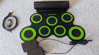 Electronic Drum Set, Roll Up Drum Practice Pad Kit Review, Fun to play with