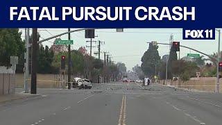 Woman killed in OC pursuit crash