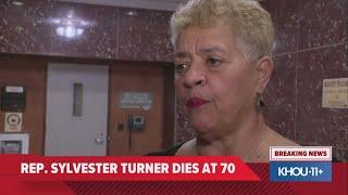 Houston City Councilwoman Carolyn Evans-Shabazz reacts to former Mayor Sylvester Turner's death