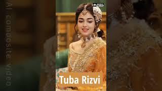 Tuba Rizvi Orange Bridal Look | Pakistani Bride #bride #shortsvideo #shorts