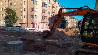 Walking Szczecin  Niebuszewo Road Construction April 20, 2021