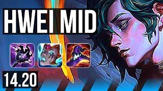 HWEI vs XERATH (MID) | 47k DMG, 800+ games, Godlike | EUW Diamond | 14.20