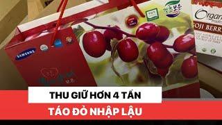 Thu giữ hơn 4 tấn táo đỏ nhập lậu