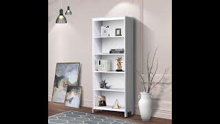 A cozy living room with a stylish BEANCA bookcase