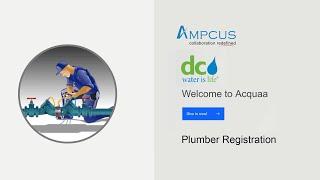 Plumber Registration | Ampcus Inc | Acquaa