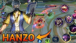 STRONGEST NINJA!!! HANZO BUILD TANK | BUILD TOP GLOBAL HANZO | MLBB