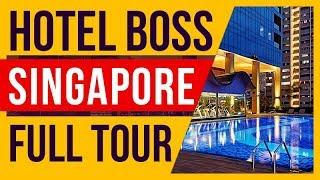 HOTEL BOSS Singapore Offers FREE Swimming Pool & Gym Facilities with Children Playground | Full Tour