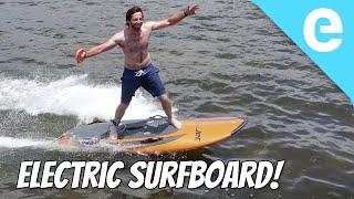 First test of the YuJet ELECTRIC surfboard (and wiping out!)