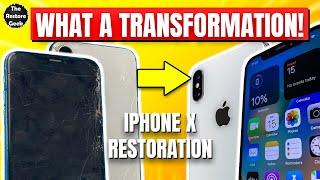 How to Restore an iPhone X - AMAZING Screen and Back Replacement