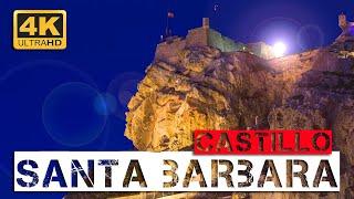 SANTA BARBARA CASTLE ALICANTE, COSTA BLANCA, SPAIN, 4K