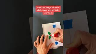 Easy Budget Friendly Christmas DIY Fabric Paint Window Clings Holiday Craft  #christmas #crafty