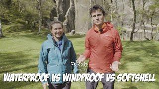 Waterproof vs Windproof vs Softshell and What To Buy | Rab Gear Guide