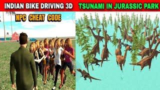 Tsunami in Jurassic Park | Funny Gameplay Indian Bikes Driving 3d 